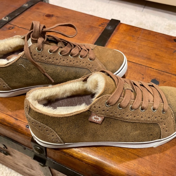 UGG ROXFORD BOMBER CHESTNUT TWINFACE MENS SNEAKERS - Picture 2 of 2